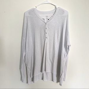 Aerie real soft ribbed long sleeve Henley tee